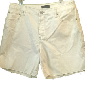 House Of Harlow 1960 Womens Mom Cut Off Shorts 31 Beige High Rise Button Fly New